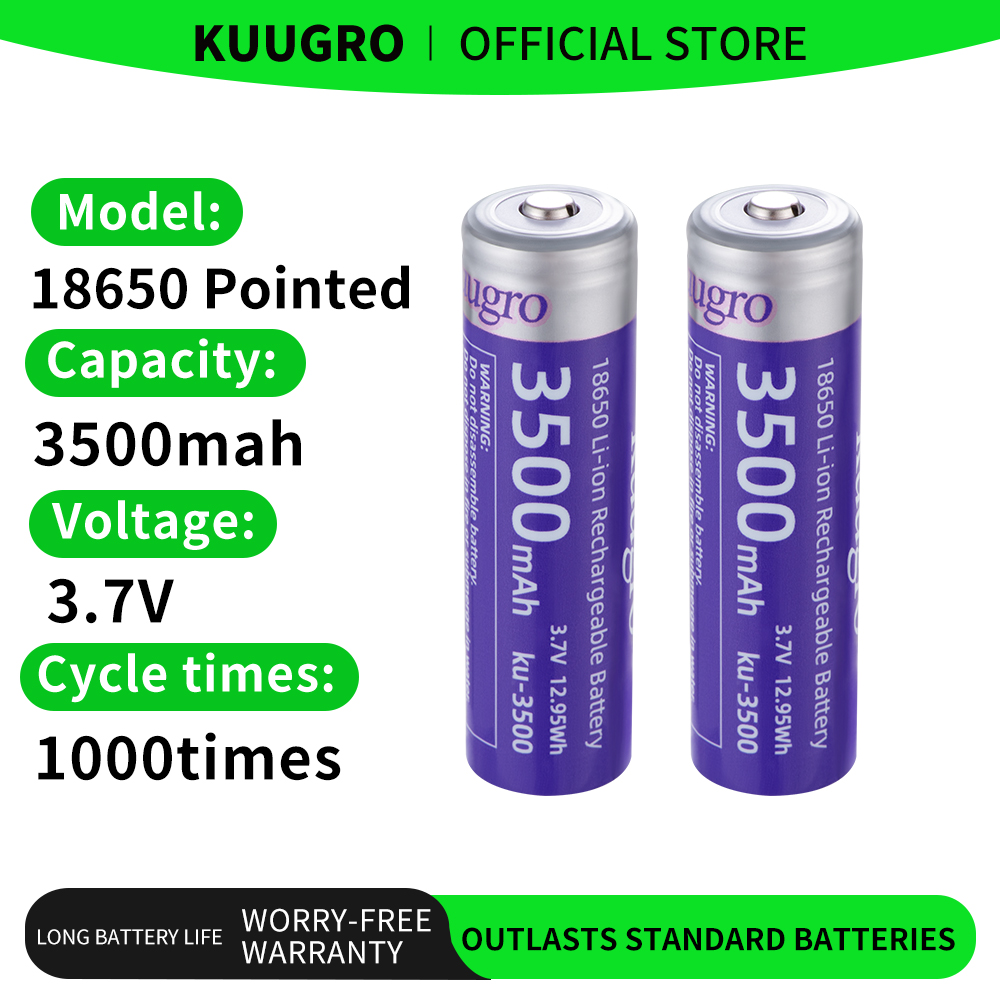 Vape Battery 18650 - Batería Kuugro Ku-3500 18650 de 3500mAh